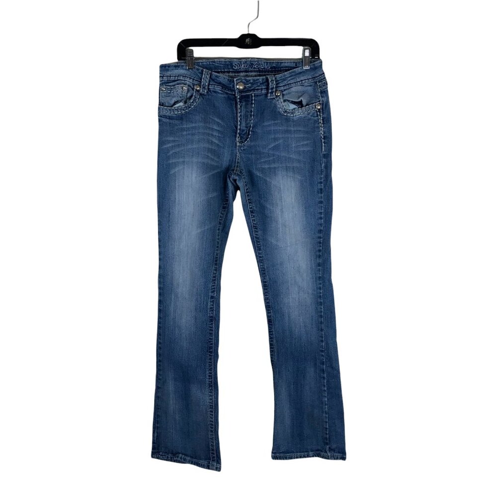 Old Navy 16 Karate Jeans Straight Leg Light Wash Denim Flex Max Youth Boy